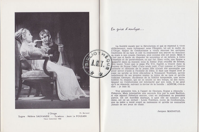 Les programmes de Théatre de l\